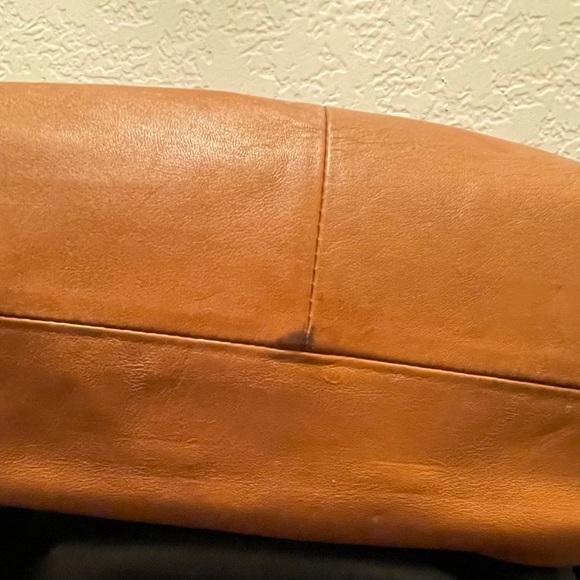 *Used* Coach Leather Boho Bag with adjustable shoulder strap- Camel Color - Picture 5 of 17